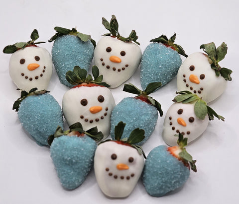 Snowman Dipped Strawberries